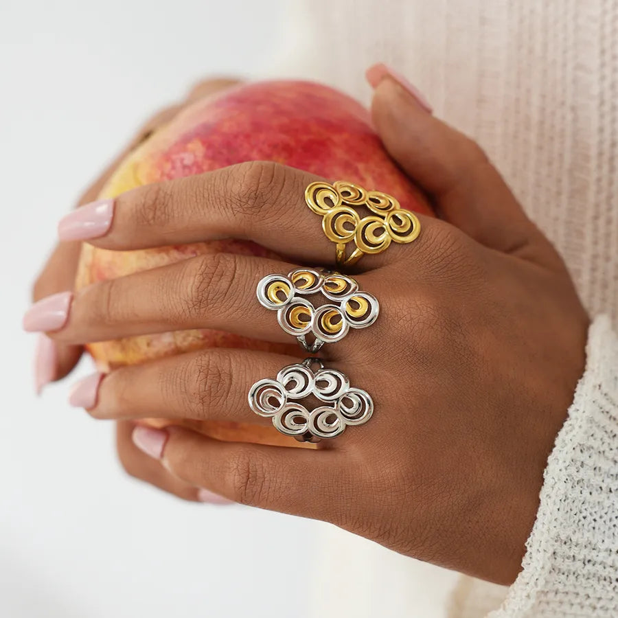 18K Gold Plated Boho Stainless Steel Ring