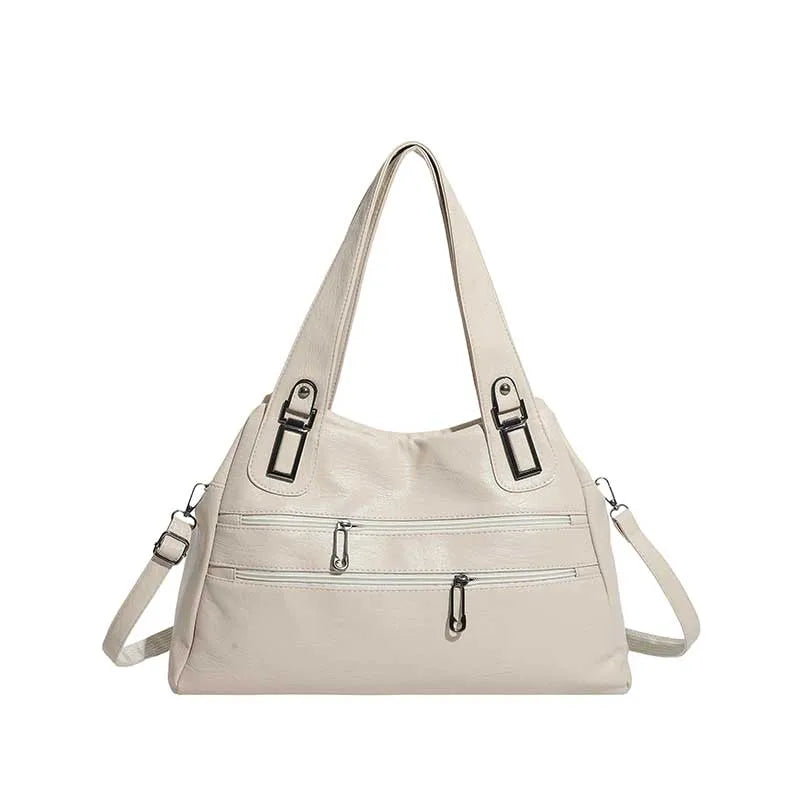 Studded PU Leather Shoulder Bag – Large Capacity - Smiling Maria - Everything For Women