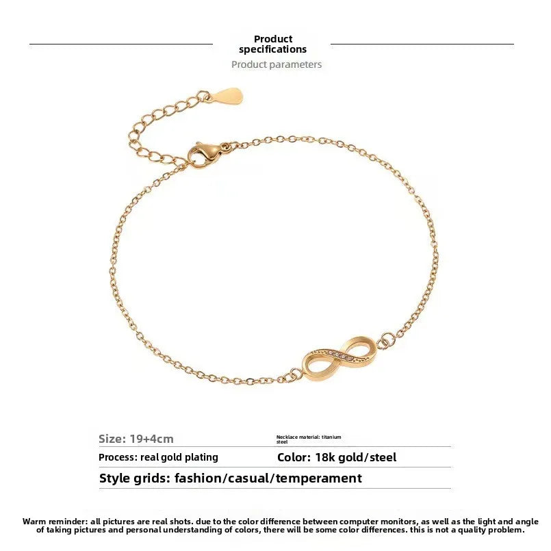 Infinity Titanium Steel Bracelet – PVD Coated