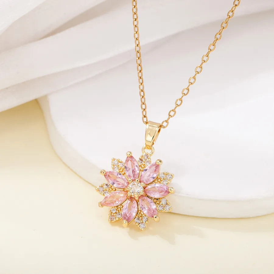 Luxury Floral Pendant Necklace for Women 197339