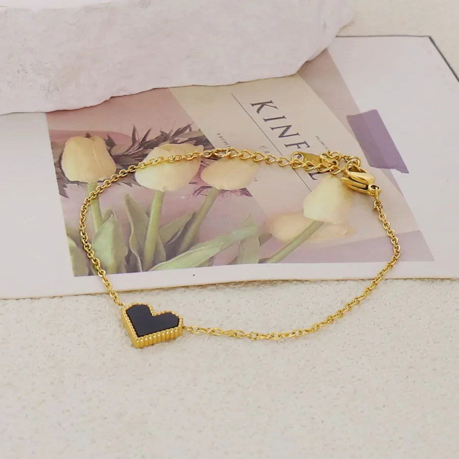 Gold Plated Stainless Steel Asymmetric Bracelet Average Size Gold Style 49