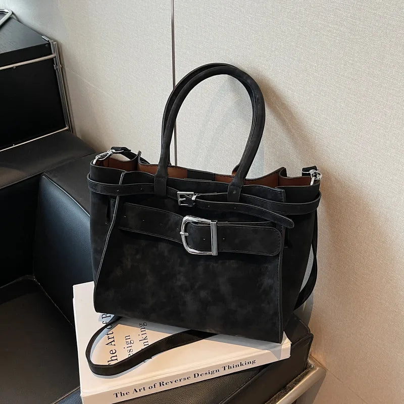 Color Block PU Crossbody Motorcycle Bag