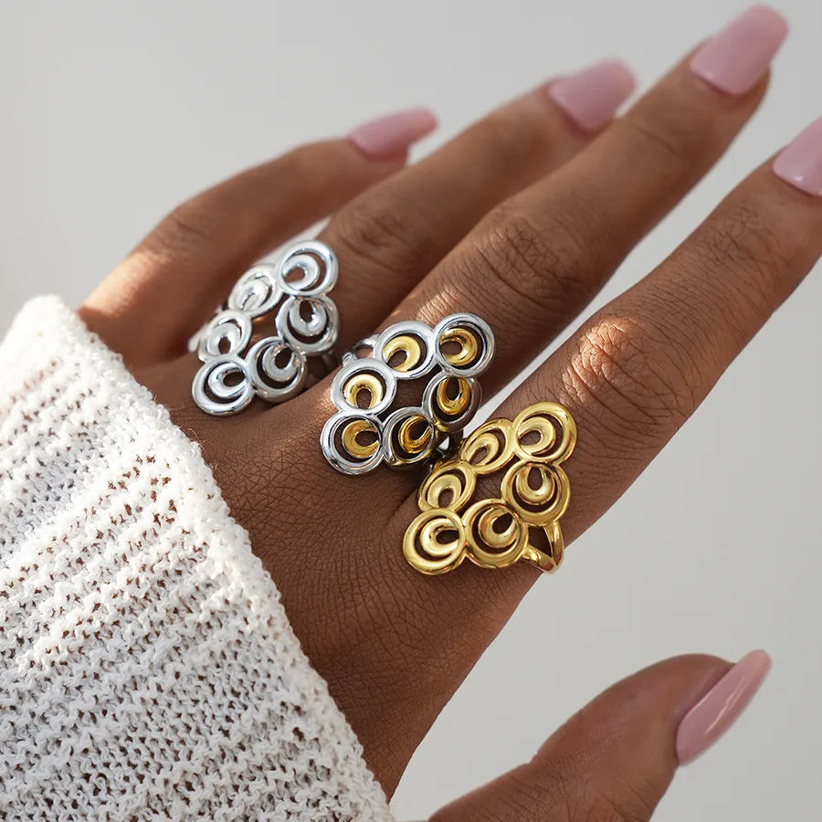 18K Gold Plated Boho Stainless Steel Ring