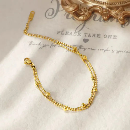 18K Gold PVD Geometric Stainless Steel Necklace