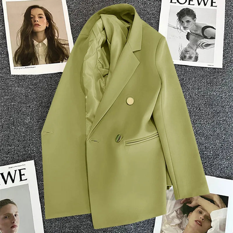 Candy Green Women's Blazer – Spring/Autumn Style