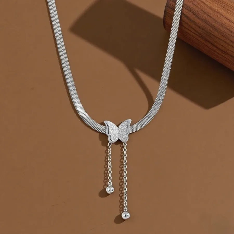 Titanium Steel Heart Pendant Necklace