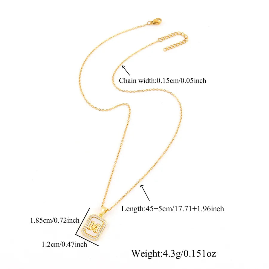 Gold Initial Pendant Necklace – Minimalist Style