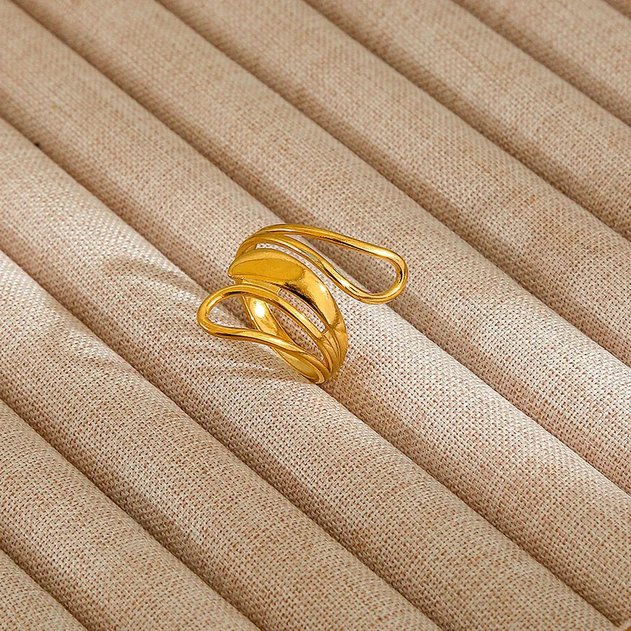 Heart Pattern Stainless Steel Ring 35