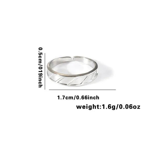 Titanium Steel Fish Tail Ring for Women