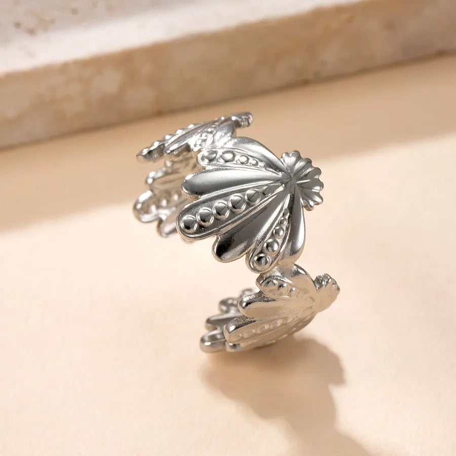 Geometric Stainless Steel Open Ring Average Size YYJZ338S