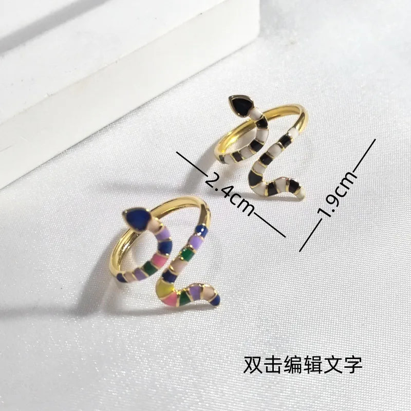 Gold Snake Open Ring in 18K Plated Stainless Steel