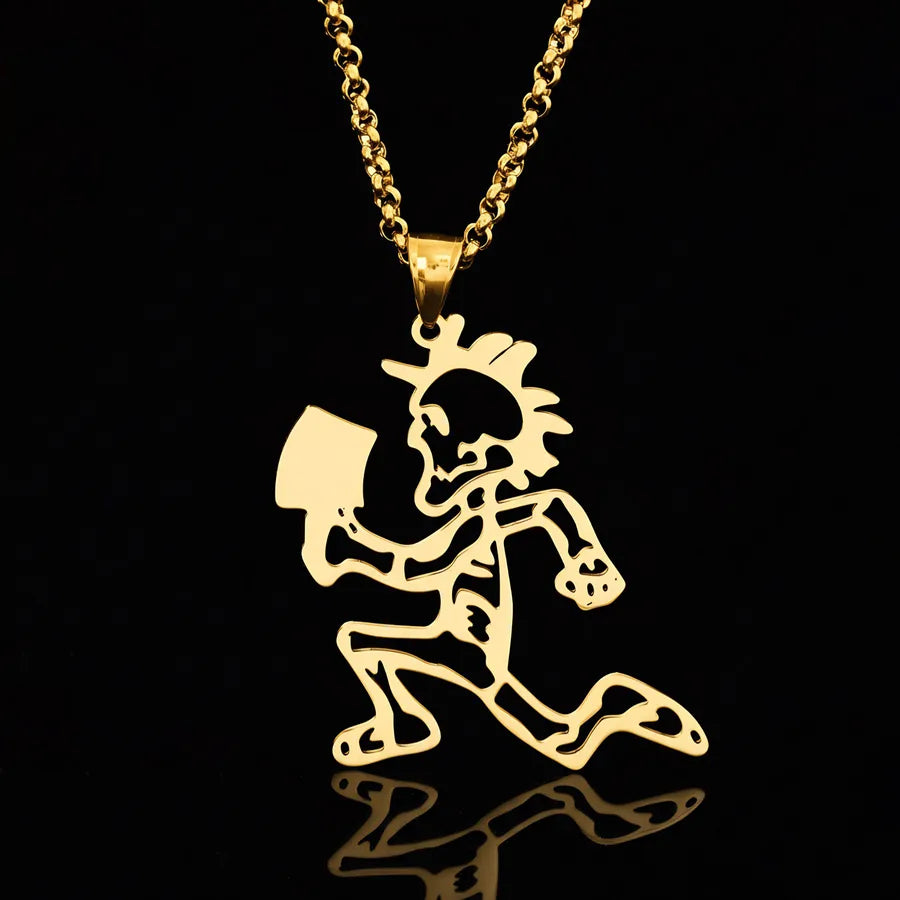 18K Gold Plated Chopper Pendant Necklace
