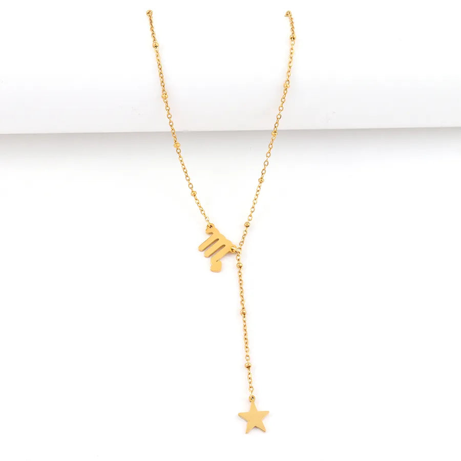 Gold Constellation Pendant Necklace – Stainless Steel