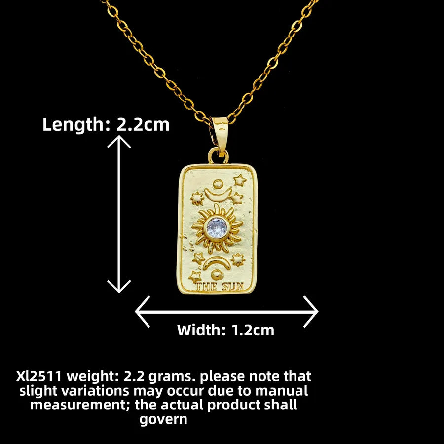 Butterfly & Whale Couple Pendant Necklace XL2511 Sun Square Brand Necklace Gold