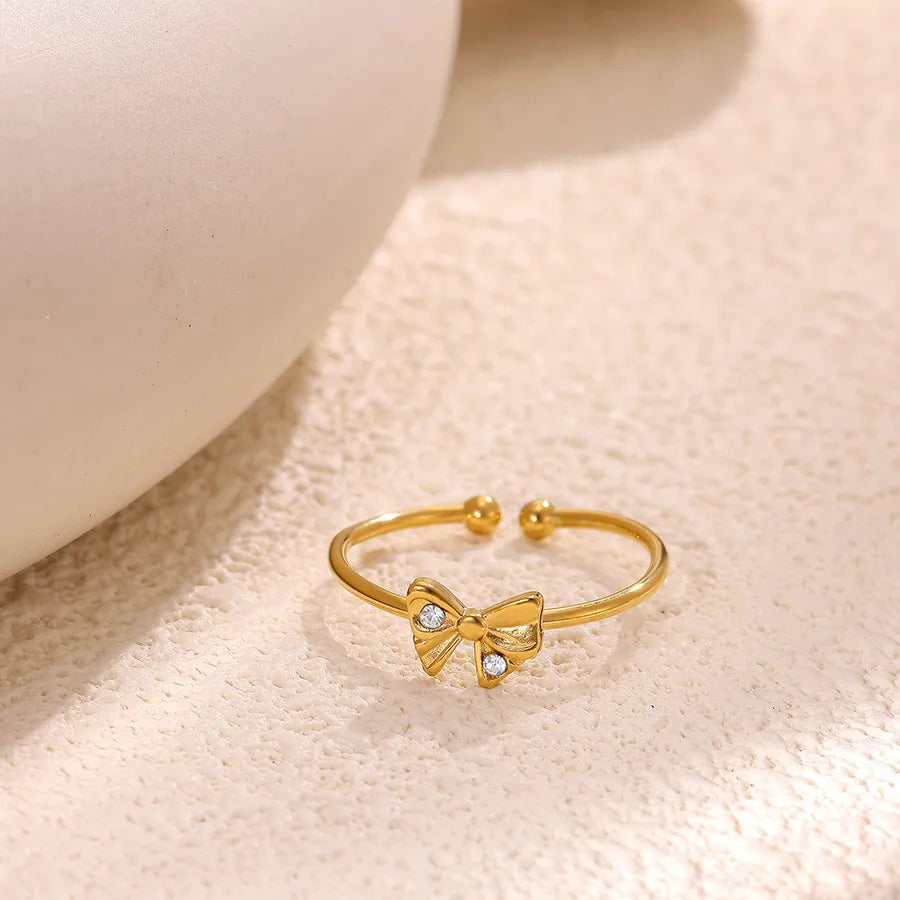 Elegant Butterfly Knot Adjustable Ring