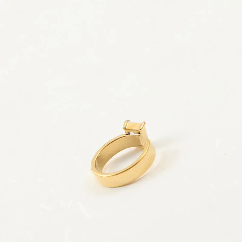 18K Gold Plated Titanium Steel Open Ring