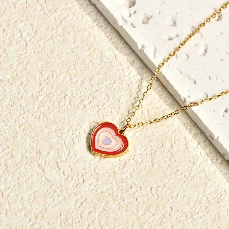 18K Gold Evil Eye Pendant Necklace