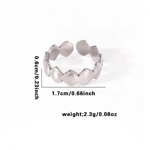 Titanium Steel Fish Tail Ring for Women