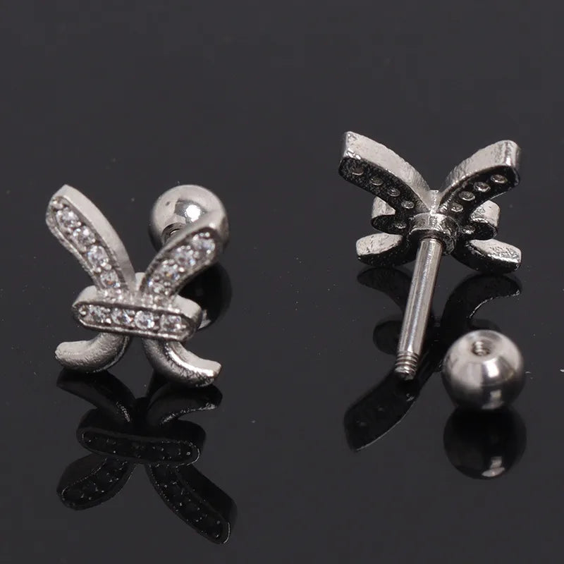 Zodiac Stone Stud Earrings – 18K Gold Plated