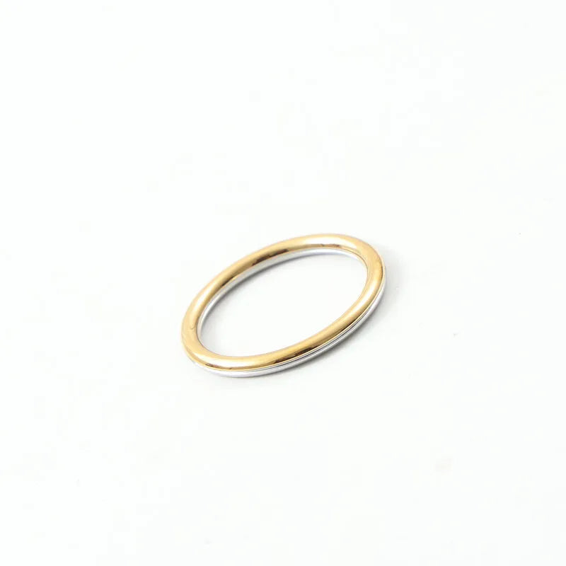 18K Gold Plated Titanium Steel Geometric Ring