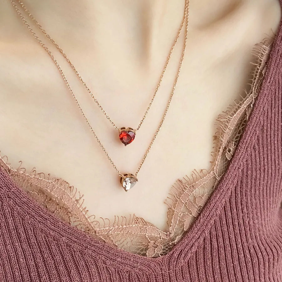 Minimalist Gold Heart Pendant Necklace