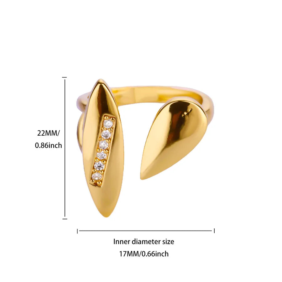 18K Gold Plated Adjustable Starry Snake Ring JZ8405G
