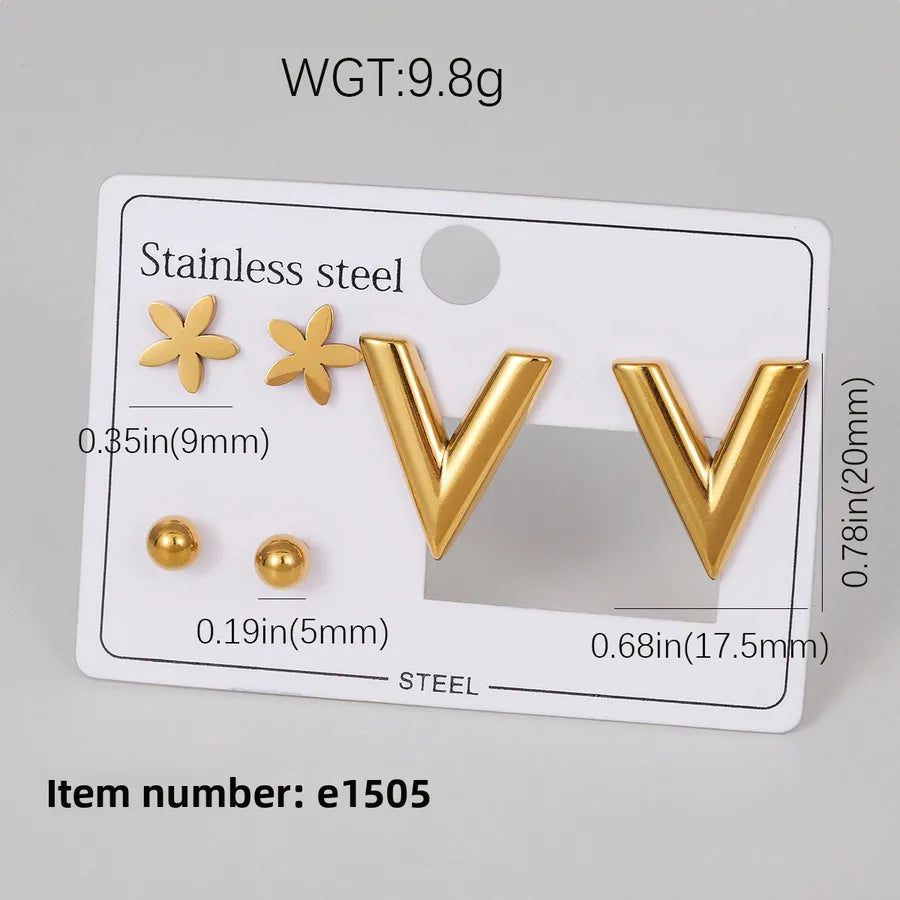 Butterfly Knot Geometric Stud Earrings E-1505