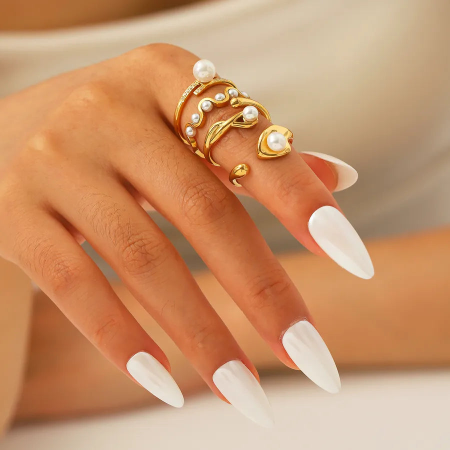 18K Gold Plated Stainless Steel Open Ring