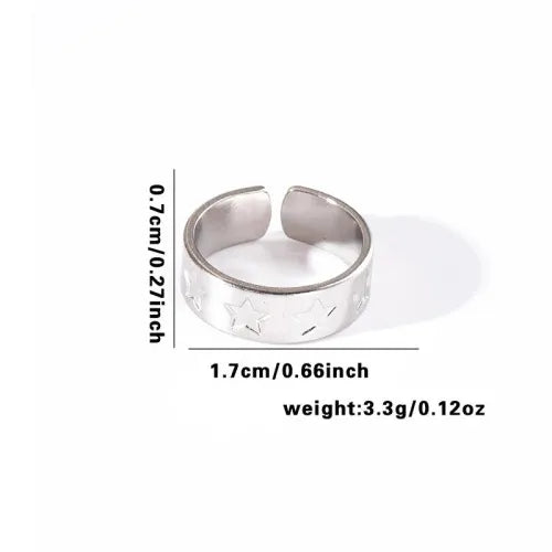 Titanium Steel Fish Tail Ring for Women