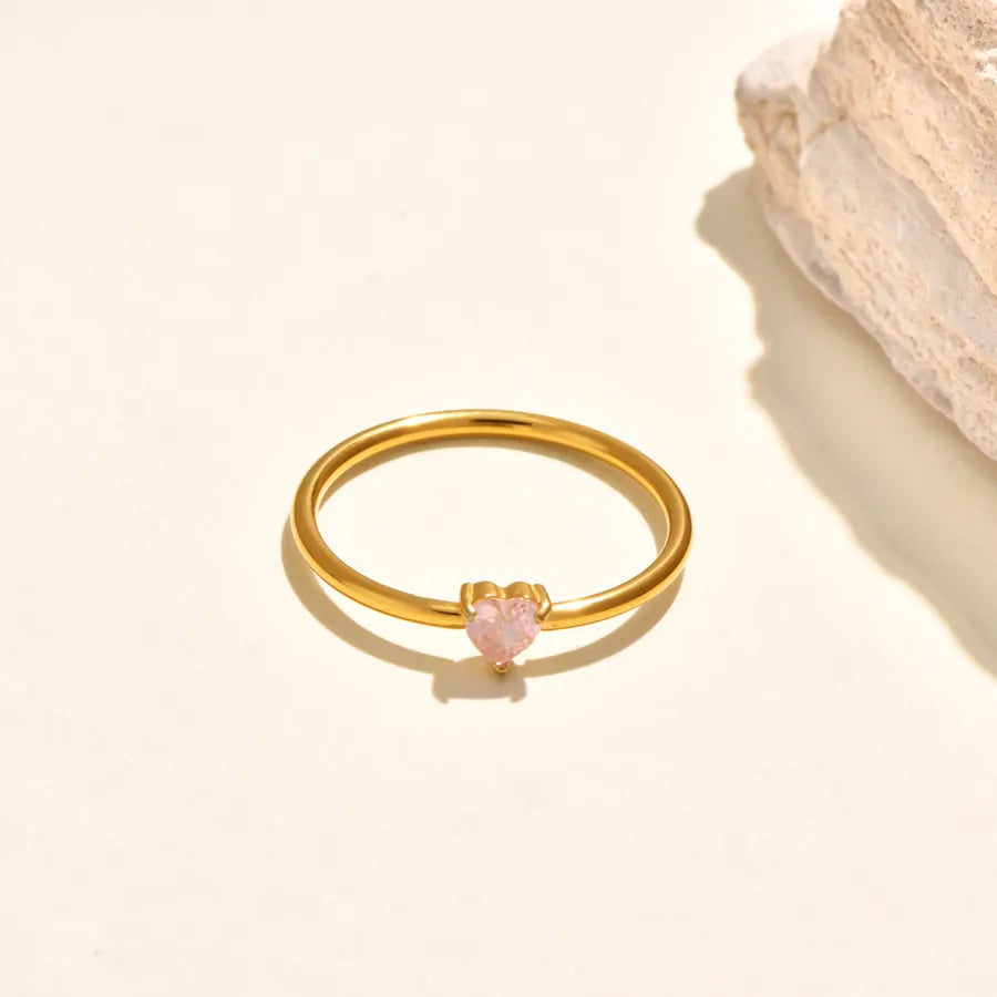 Gold Plated Asymmetric Heart & Wave Ring