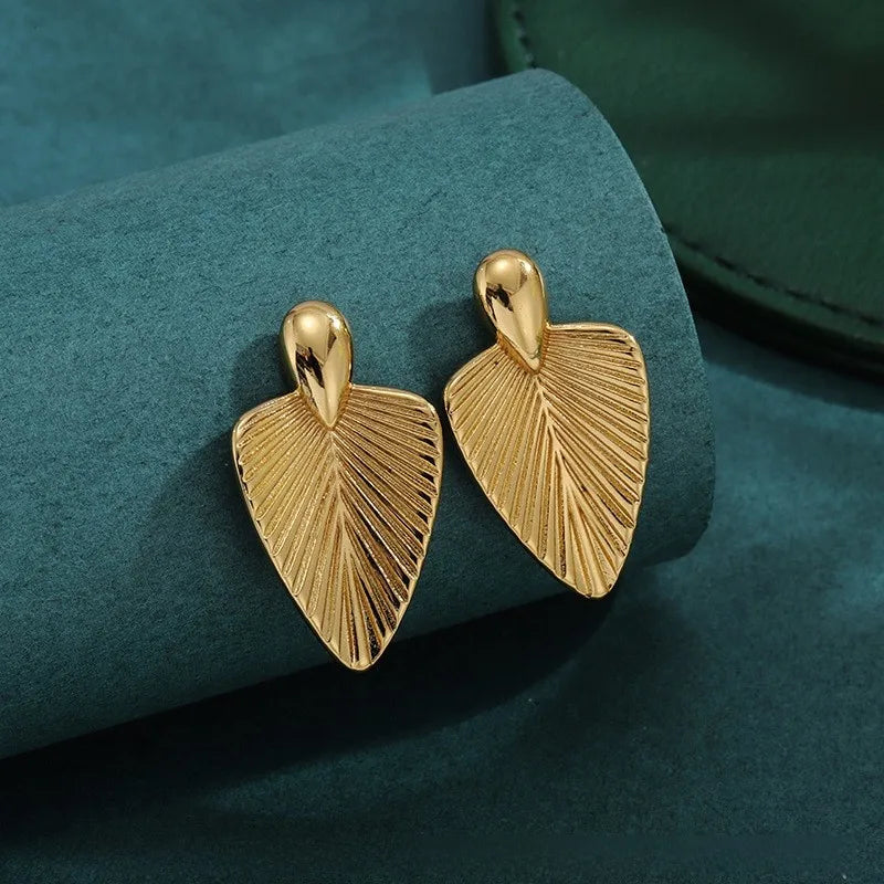 Bold Titanium Steel Large Hoop Earrings ES042