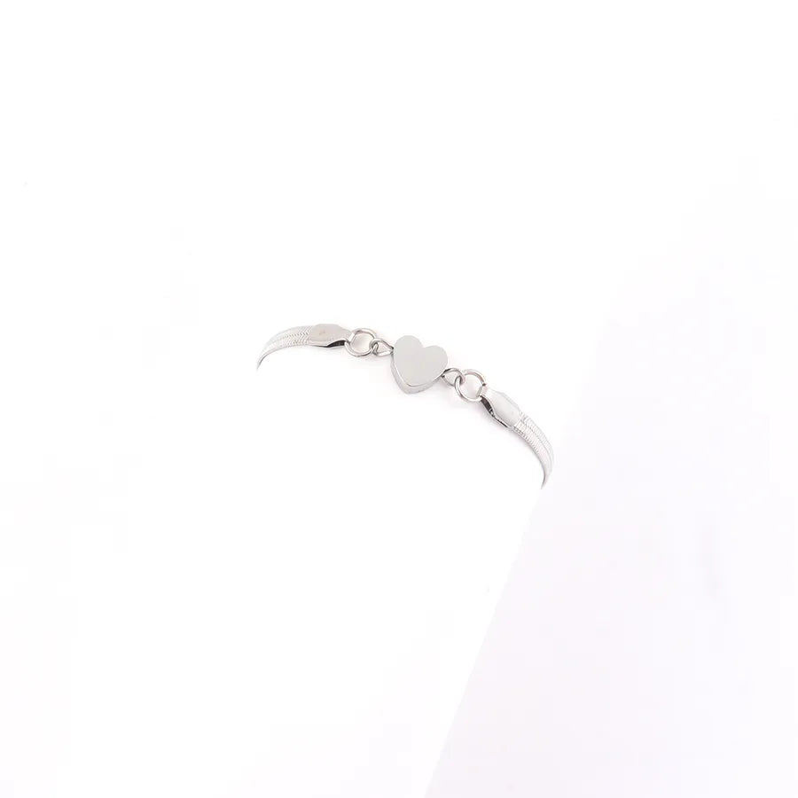 Gold Heart Stainless Steel Bracelet