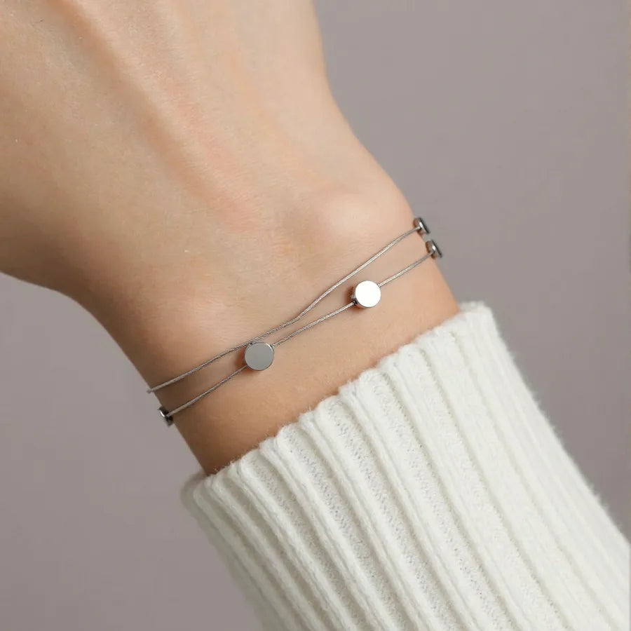 18K Gold Plated Geometric Stainless Steel Necklace