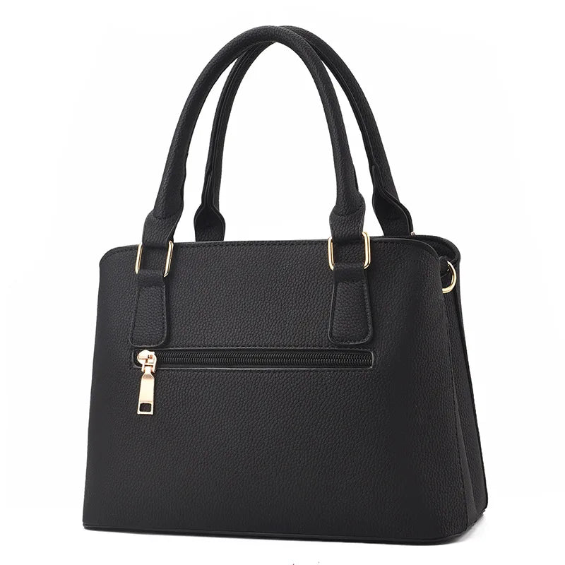 Embroidered PU Leather Crossbody Bucket Bag