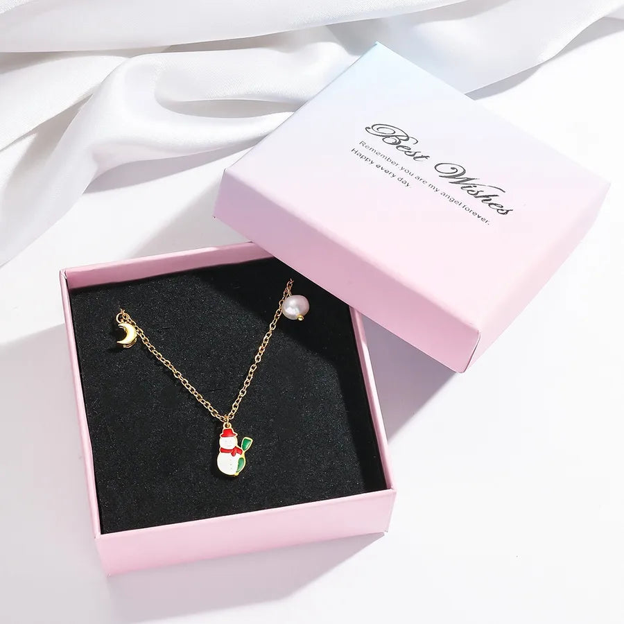 Elegant Freshwater Pearl Christmas Necklace