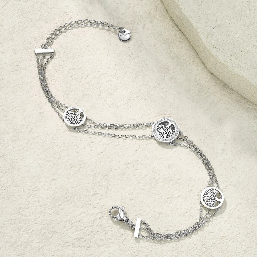 Stainless Steel Tree of Life Bracelet