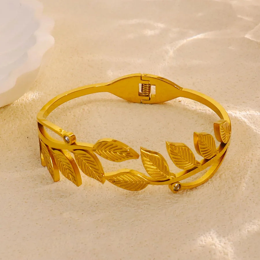 18K Gold Plated Star & Snake Stainless Steel Bracelet