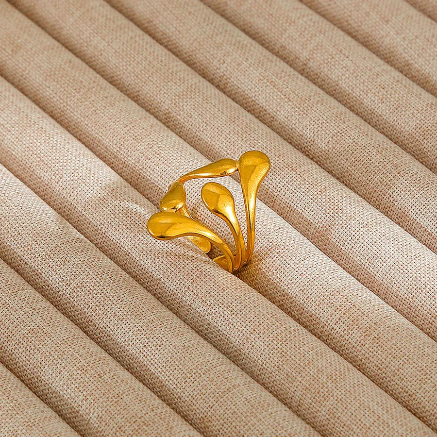 Heart Pattern Stainless Steel Ring 24