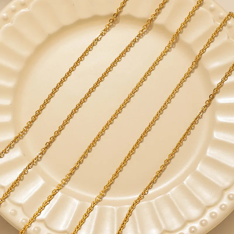 Gold Stainless Steel Chain Necklace