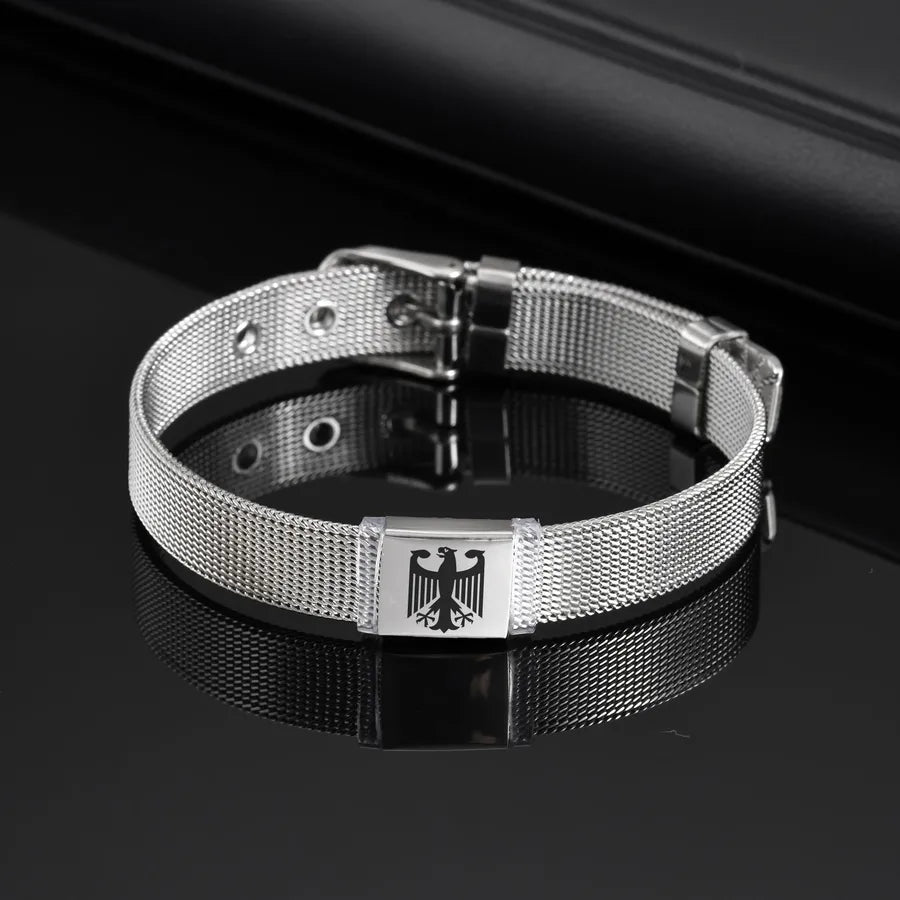 Men's Stainless Steel Eagle Mesh Bracelet