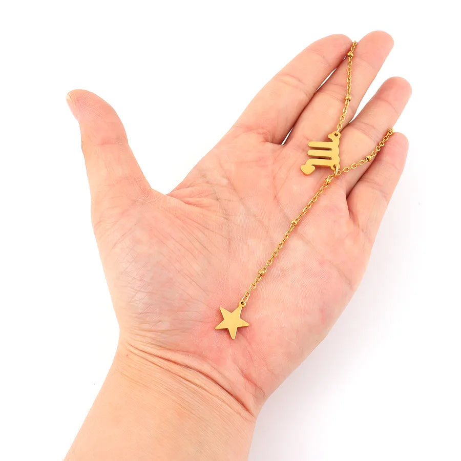 Gold Constellation Pendant Necklace – Stainless Steel