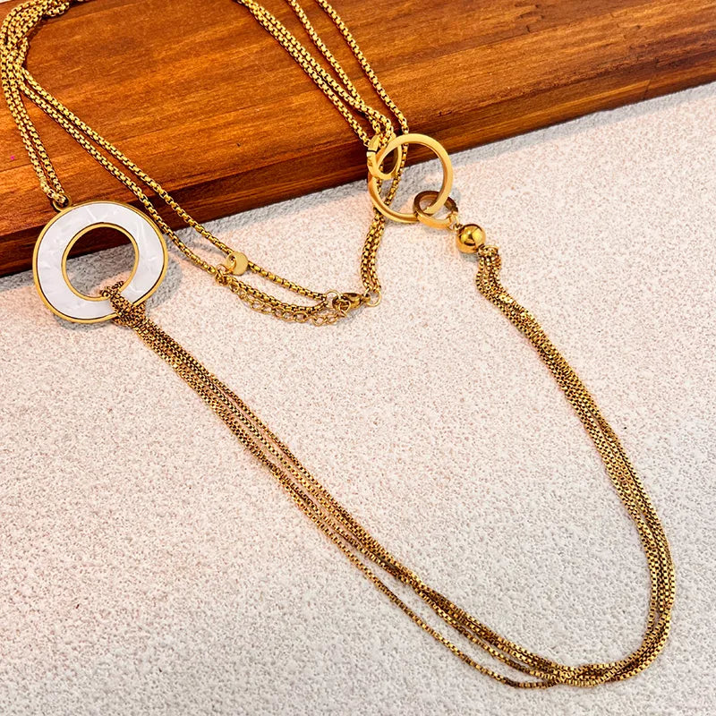 Boho Multi-Layer Gold Shell Necklace