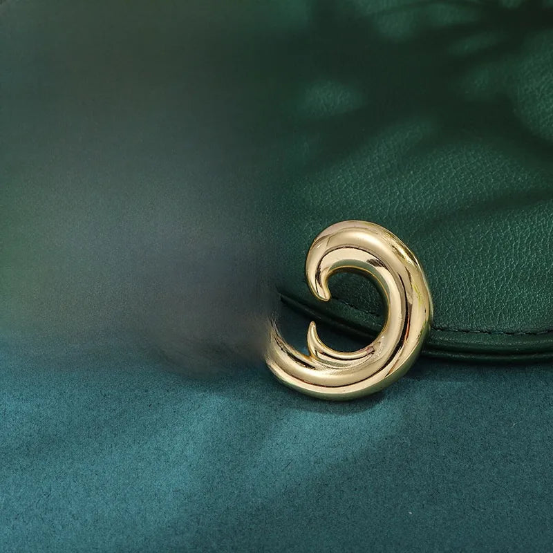 Bold Titanium Steel Large Hoop Earrings $ES068