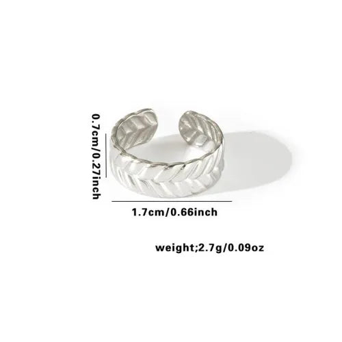 Titanium Steel Fish Tail Ring for Women