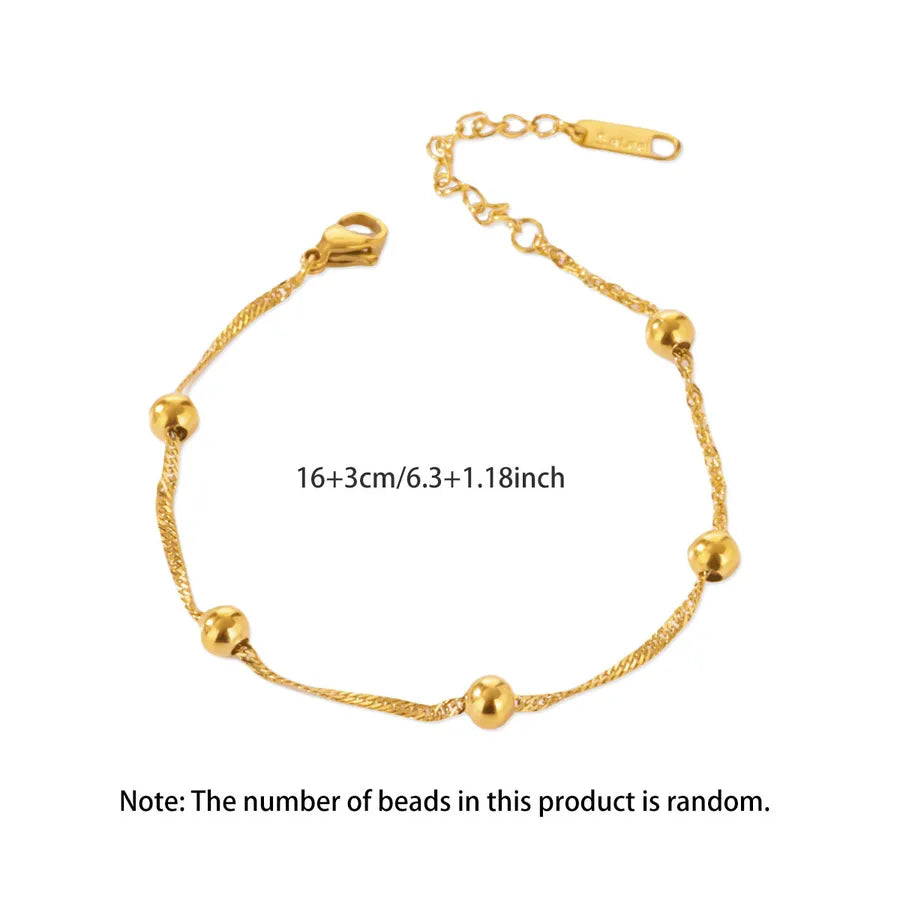 Gold Plated Figaro Chain Bracelet for Women G1899 18k