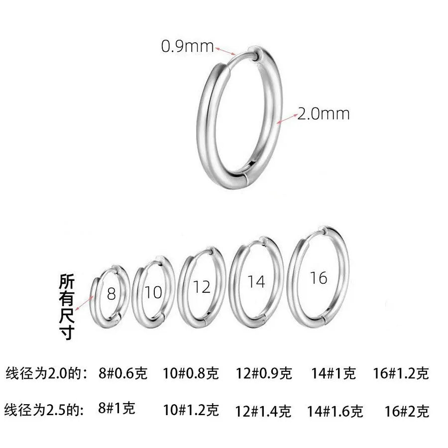 Unisex No Piercing Geometric Stainless Steel Ear Cuff