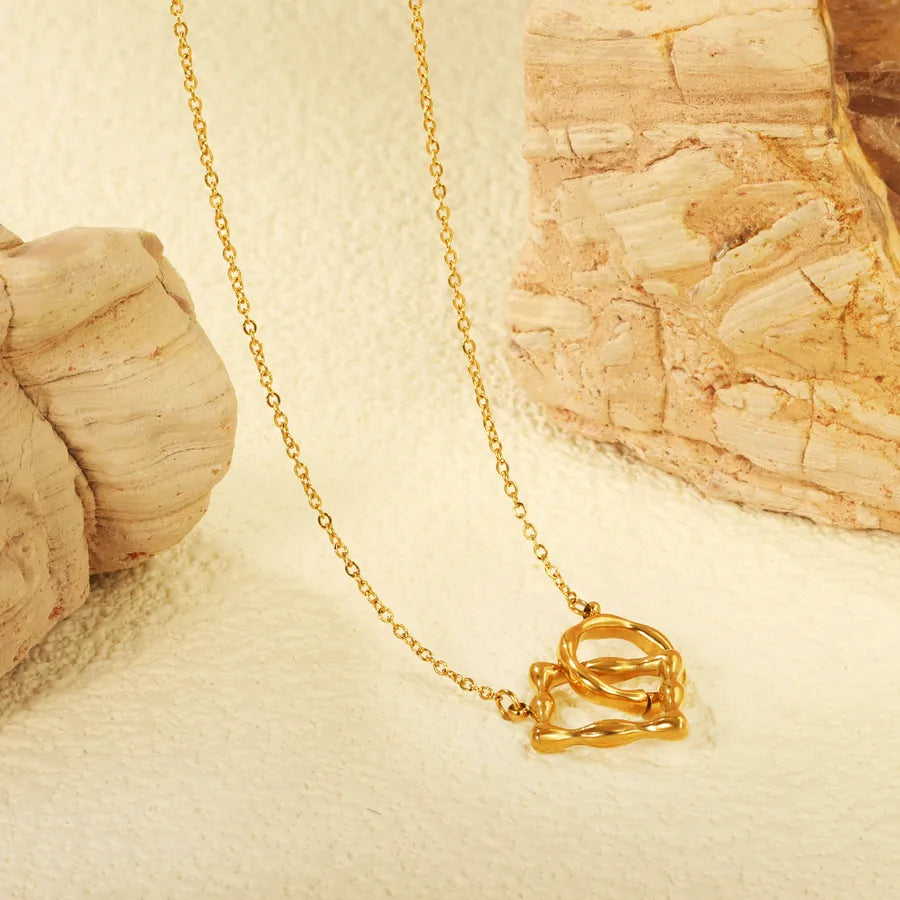 Heart Cross Stainless Steel Necklace