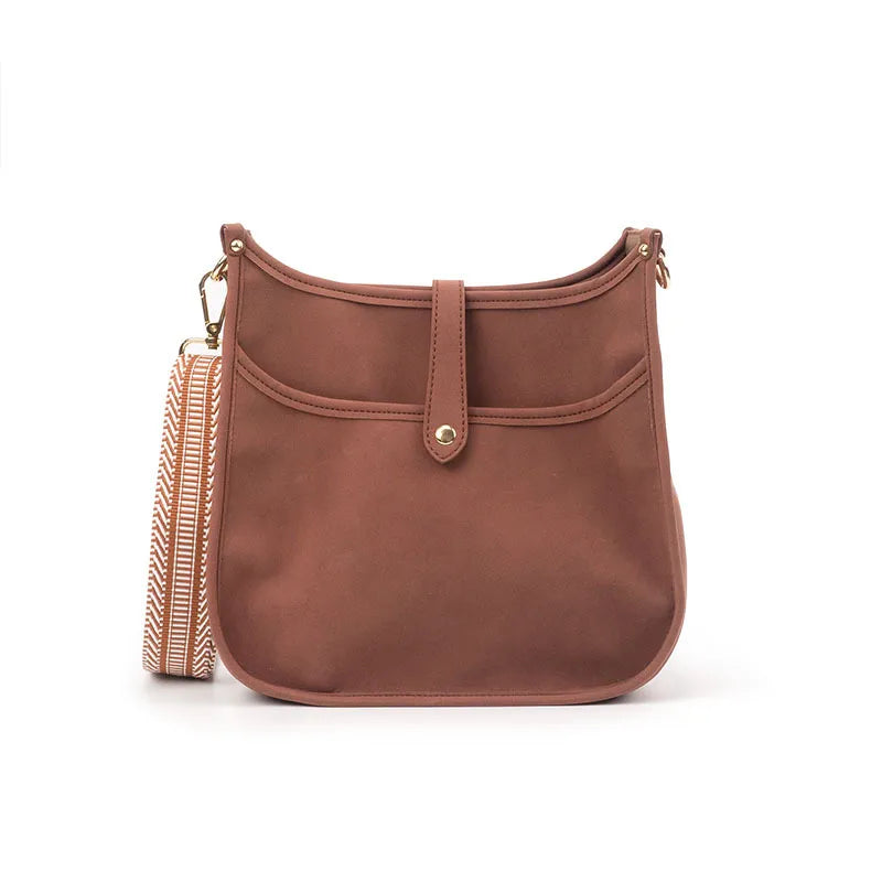 Vintage Faux Leather Square Crossbody Bag - Smiling Maria - Everything For Women