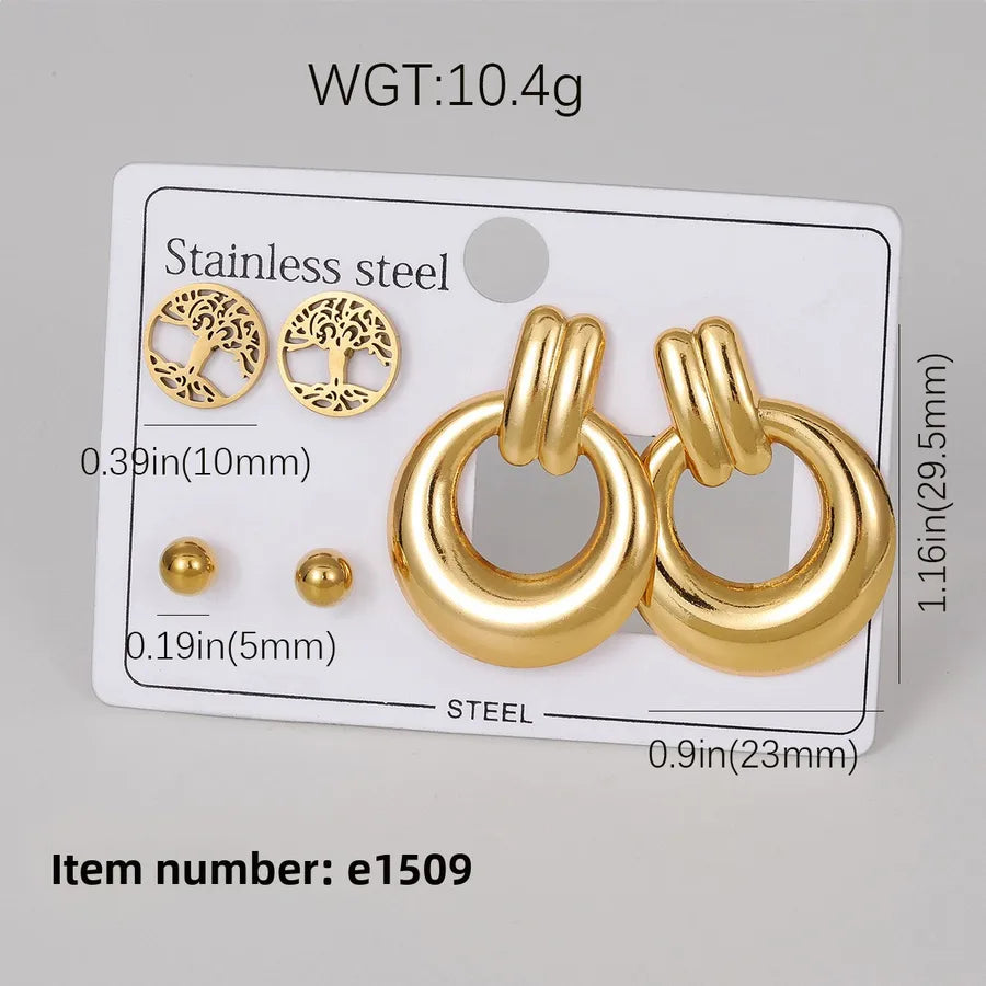Butterfly Knot Geometric Stud Earrings E-1509