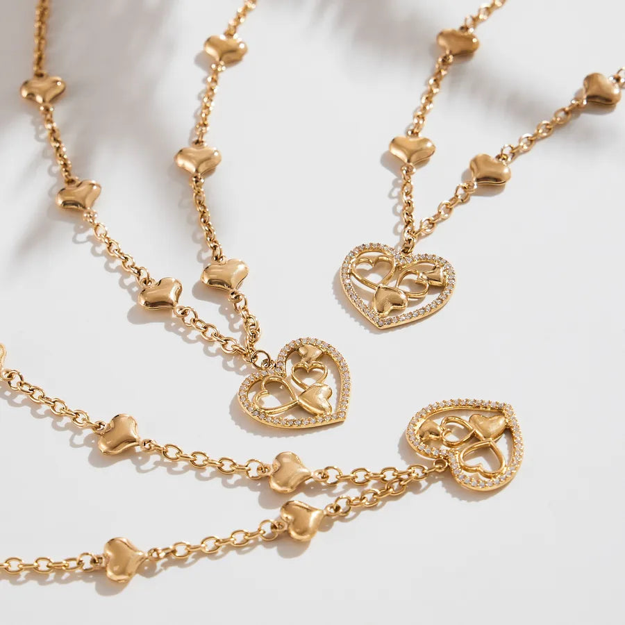 18K Gold PVD Geometric Stainless Steel Necklace